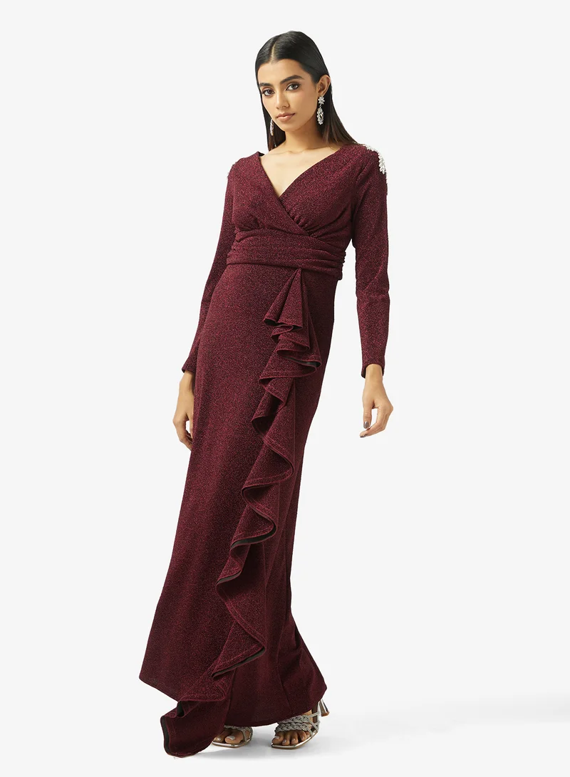 خزانة Ruffled Detail Dress